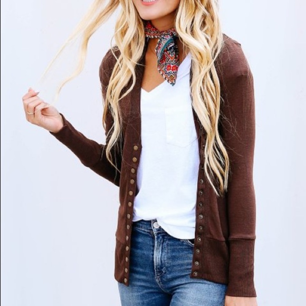 Chocolate Brown Cardigan